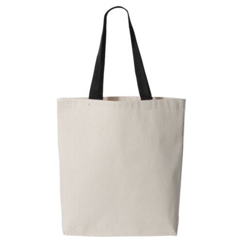 11L Canvas Tote with Contrast-Color Handles Thumbnail