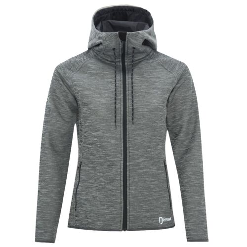 DRYFRAME® DRY TECH WATER RESISTANT FLEECE FULL ZIP HOODED LADIES' JACKET. Thumbnail