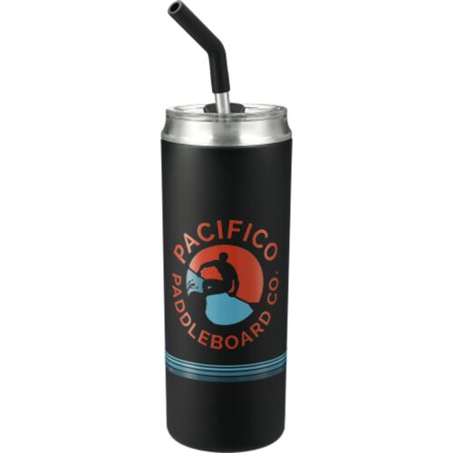 Marka Copper Vac Tblr w/SS straw 20oz Pinstripe SF Thumbnail