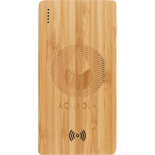 Plank 5000 mAh Bamboo Wireless Power Bank Thumbnail