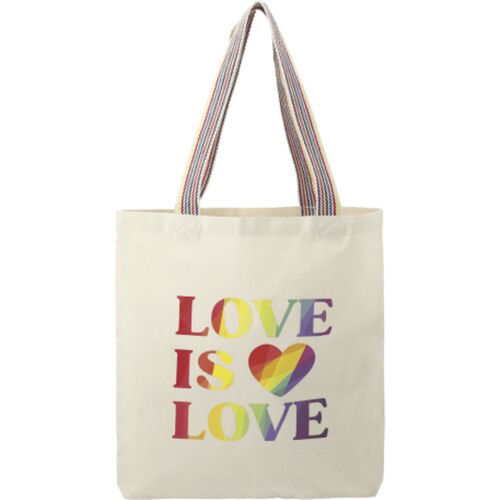 Rainbow Recycled 6oz Cotton Convention Tote Thumbnail
