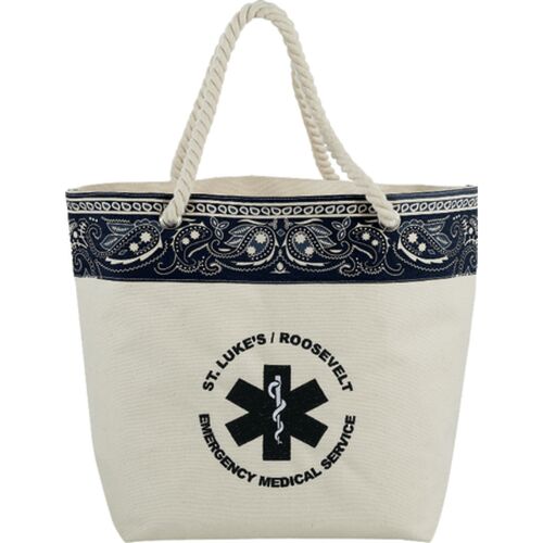 16 oz. Cotton Canvas Americana Bandana Tote Thumbnail
