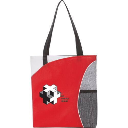 Mesh Pocket Non-Woven Convention Tote Thumbnail